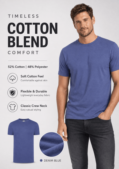 Men's Polycotton T-Shirt | 52% Cotton 48% Polyester | Soft Breathable Everyday Tee - TheComfortshop.co.ukTheComfortshop.co.ukTheComfortshop.co.ukT-Shirt-Kaki-SmallKHAKISMen's Polycotton T-Shirt | 52% Cotton 48% Polyester | Soft Breathable Everyday Tee - TheComfortshop.co.uk