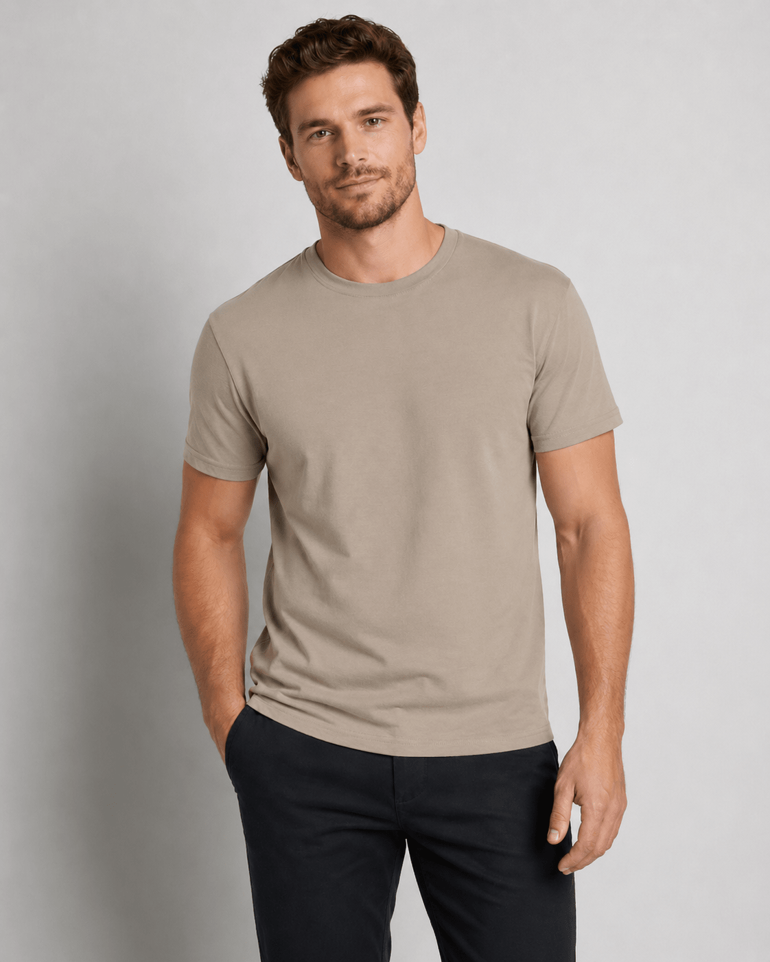 Men's Polycotton T-Shirt | 52% Cotton 48% Polyester | Soft Breathable Everyday Tee - TheComfortshop.co.ukTheComfortshop.co.ukTheComfortshop.co.ukT-Shirt-Stone-SmallStoneSMen's Polycotton T-Shirt | 52% Cotton 48% Polyester | Soft Breathable Everyday Tee - TheComfortshop.co.uk