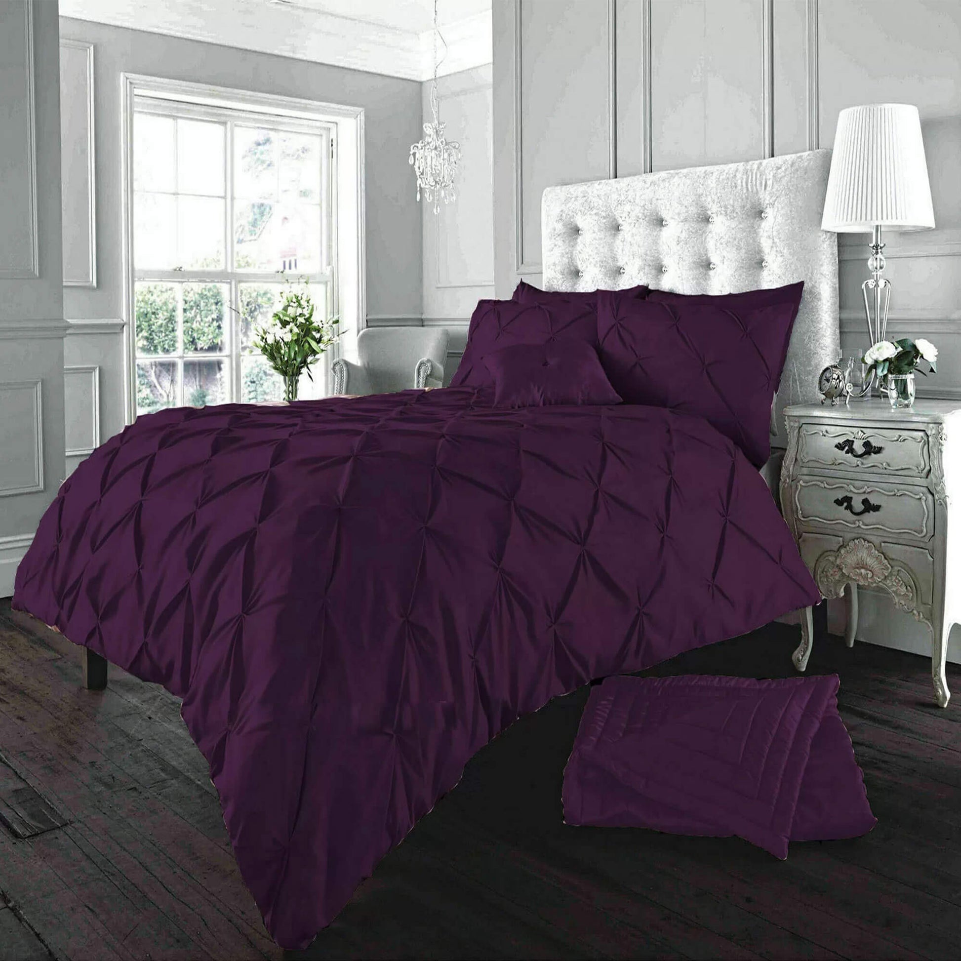 Pintuck Pleated Alexander Alford Duvet Quilt Cover Bedding Set - TheComfortshop.co.ukDuvet Covers0721718974567thecomfortshopTheComfortshop.co.ukAlexander Plum Duvet SinglePlumDuvet Cover Set Single OnlyPintuck Pleated Alexander Alford Duvet Quilt Cover Bedding Set - TheComfortshop.co.uk