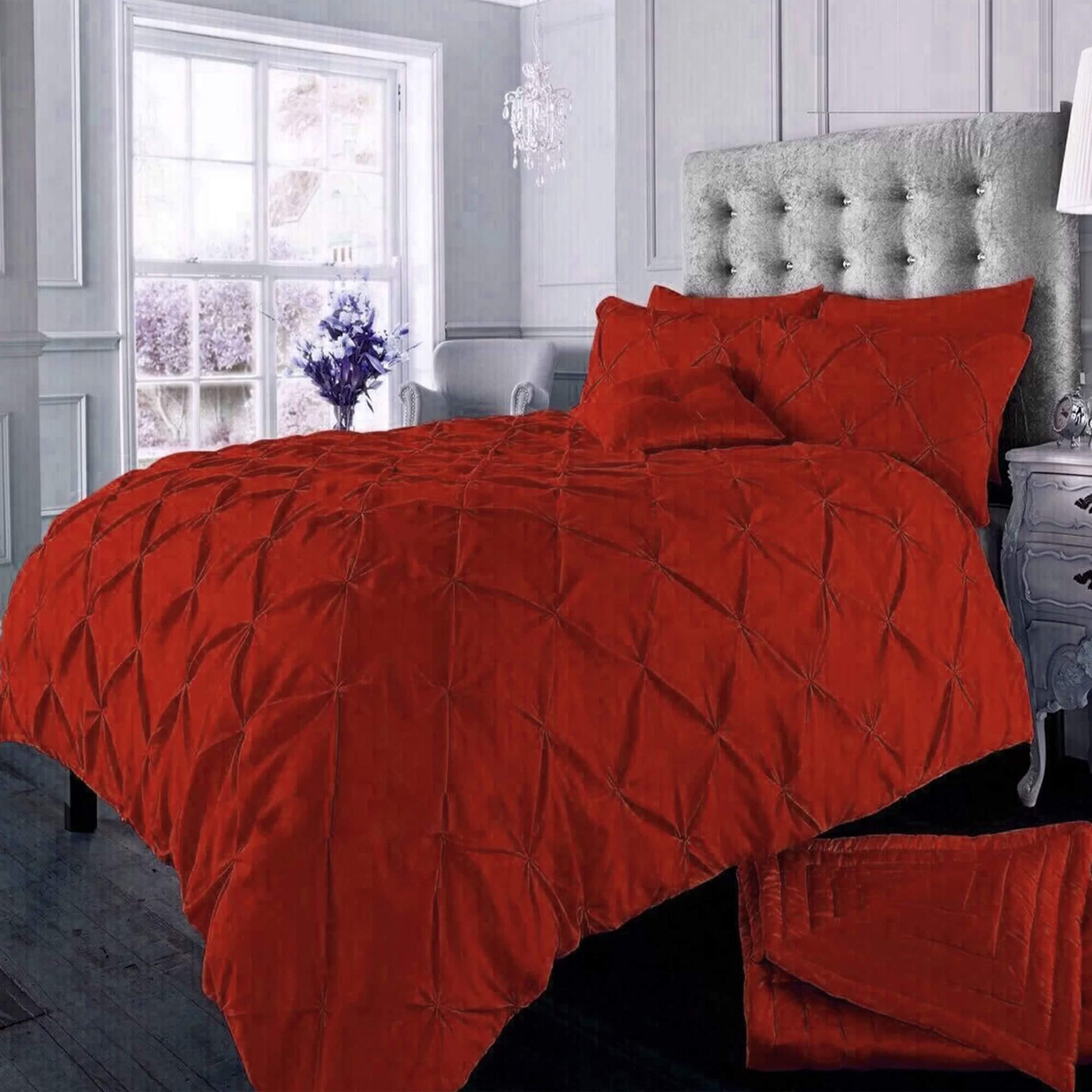 Pintuck Pleated Alexander Alford Duvet Quilt Cover Bedding Set - TheComfortshop.co.ukDuvet Covers0721718974550thecomfortshopTheComfortshop.co.ukAlexander Red Duvet SingleRedDuvet Cover Set Single OnlyPintuck Pleated Alexander Alford Duvet Quilt Cover Bedding Set - TheComfortshop.co.uk