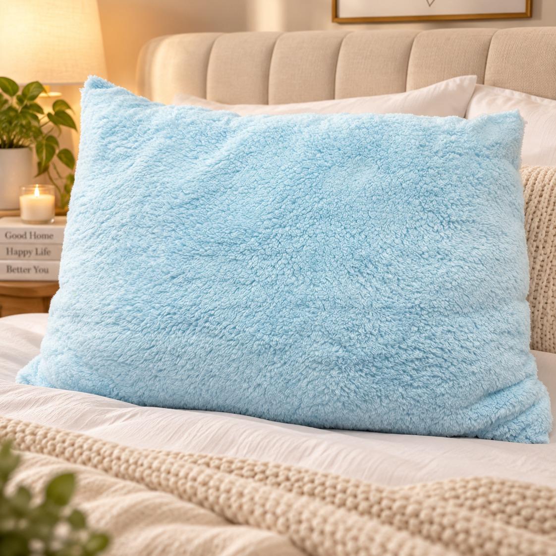 Soft Teddy Fleece Pillows – Pack of 2 – Available in Multiple Colours - TheComfortshop.co.ukTheComfortshop.co.ukTheComfortshop.co.ukteddy filled pillow pack of 2   sky bluesky blueSoft Teddy Fleece Pillows – Pack of 2 – Available in Multiple Colours
