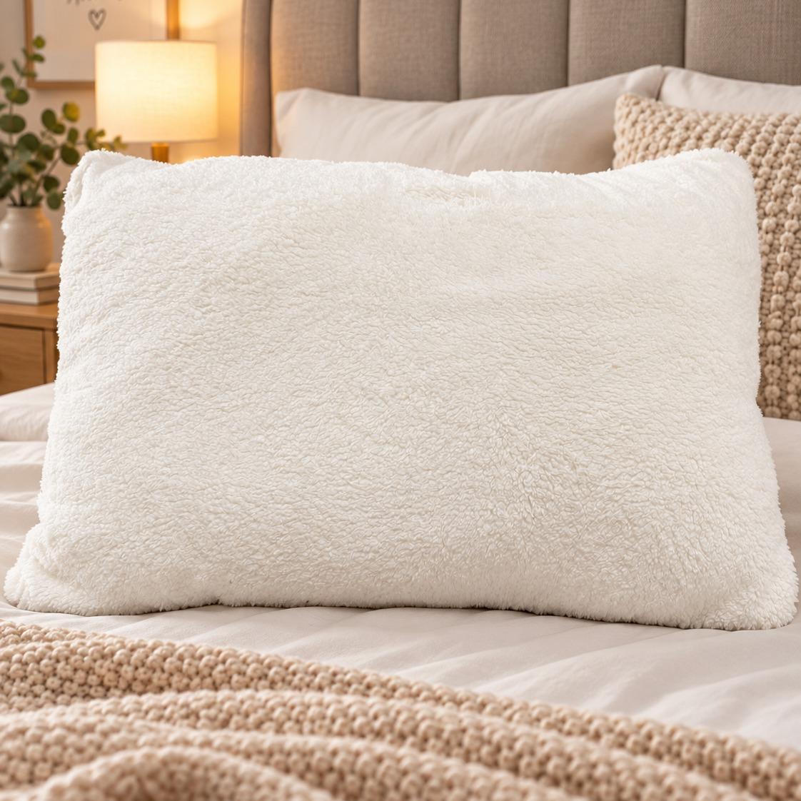 Soft Teddy Fleece Pillow - TheComfortshop.co.ukTheComfortshop.co.ukTheComfortshop.co.ukTeddy filled pillow whitewhiteSoft Teddy Fleece Pillow