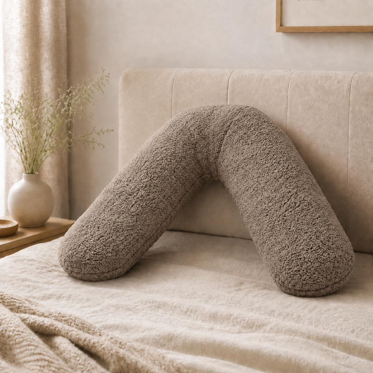 Teddy Fleece V-Shaped Support Pillow – Charcoal - TheComfortshop.co.ukTheComfortshop.co.ukTheComfortshop.co.ukTeddy  V-pillow minkminkTeddy Fleece V-Shaped Support Pillow – Charcoal