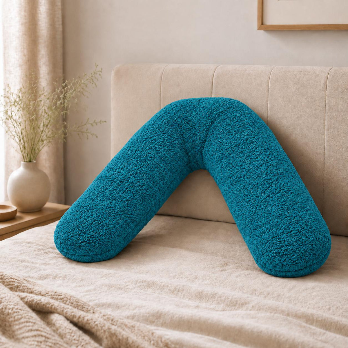 Teddy Fleece V-Shaped Support Pillow – Charcoal - TheComfortshop.co.ukTheComfortshop.co.ukTheComfortshop.co.ukTeddy  V-pillow tealtealTeddy Fleece V-Shaped Support Pillow – Charcoal