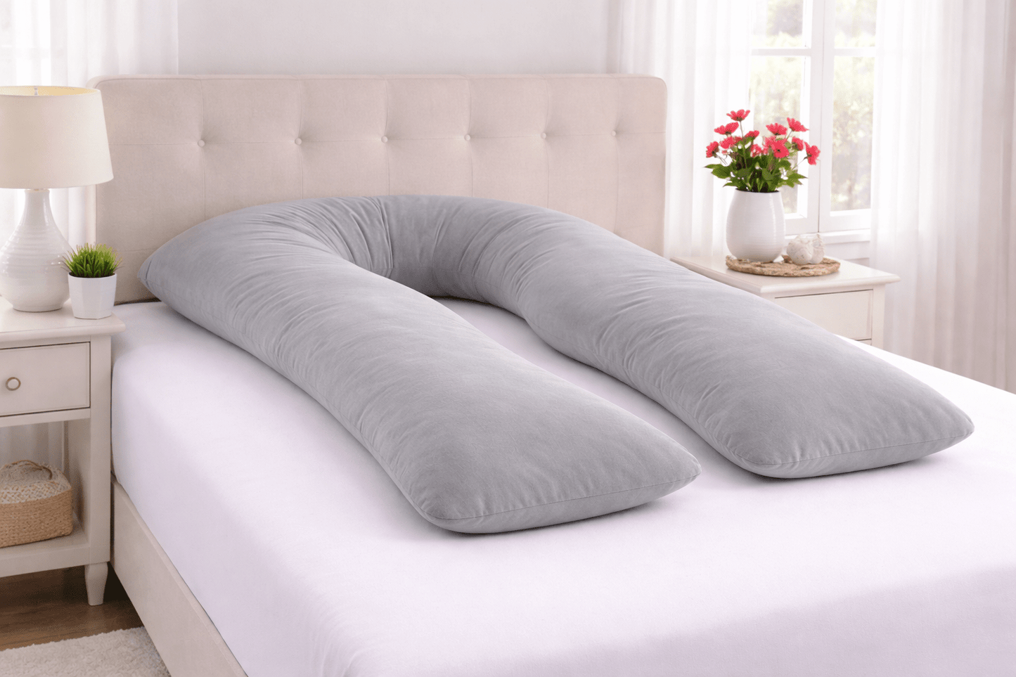 U Shaped 12FT Full Body Pillow Case Cover | Maternity & Pregnancy Support - TheComfortshop.co.ukPillow Case10721718955631thecomfortshopTheComfortshop.co.ukSilver U Cover 12FT OnlySilverU Shaped 12FT Full Body Pillow Case Cover | Maternity & Pregnancy Support