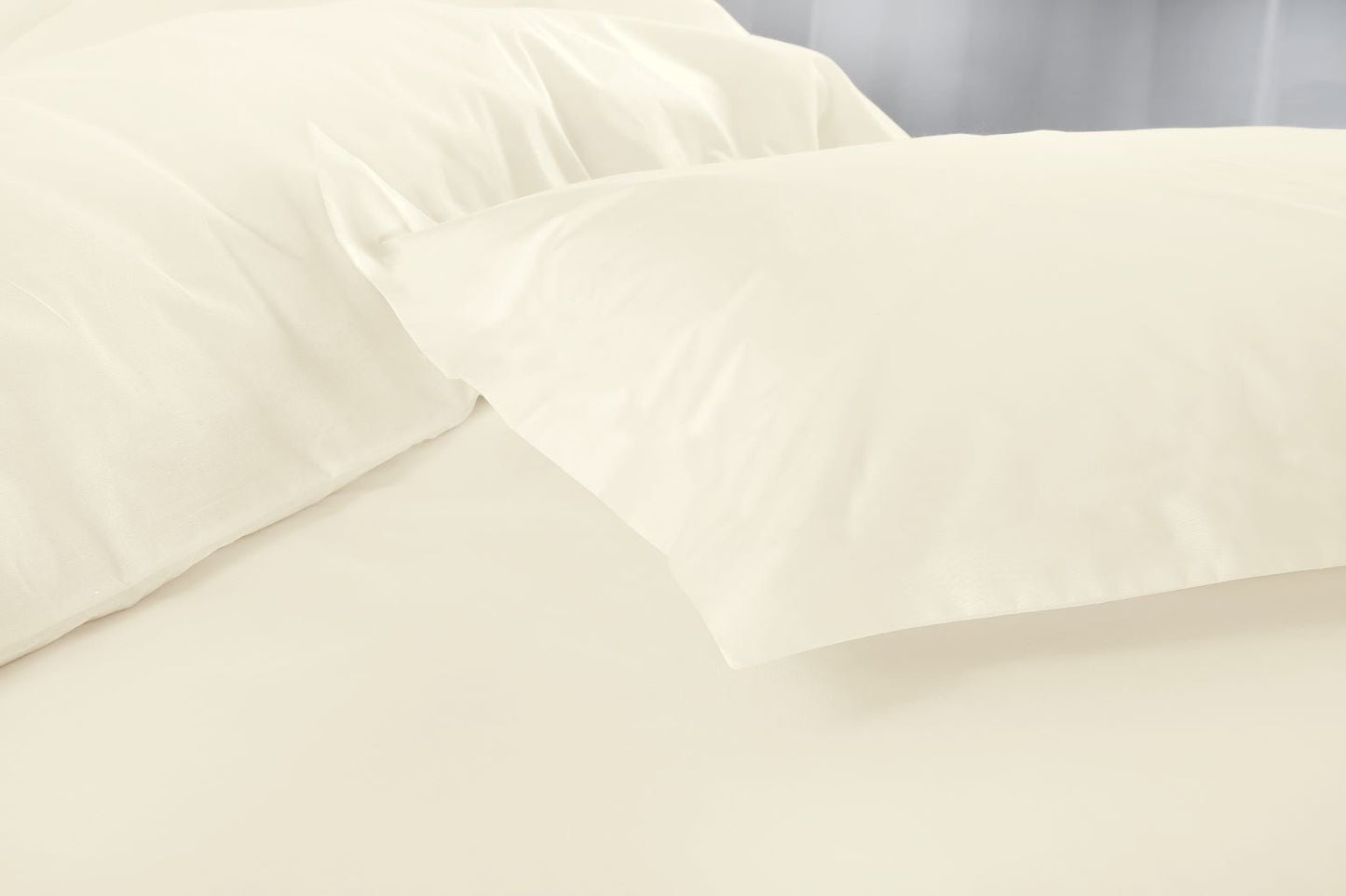 Ultra Soft Luxury Microfiber Fitted Sheet (25cm Deep) with Optional Matching Pillowcases – 100% Polyester Bedding Set - TheComfortshop.co.ukBed SheetsthecomfortshopTheComfortshop.co.ukCreamPillowcasesUltra Soft Luxury Microfiber Fitted Sheet (25cm Deep) with Optional Matching Pillowcases – 100% Polyester Bedding Set