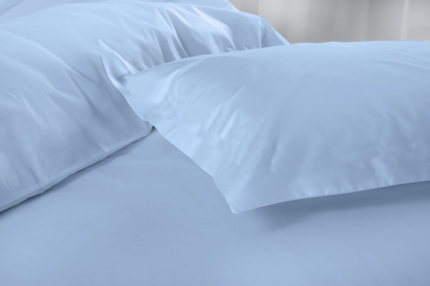 Ultra Soft Luxury Microfiber Fitted Sheet (25cm Deep) with Optional Matching Pillowcases – 100% Polyester Bedding Set - TheComfortshop.co.ukBed SheetsthecomfortshopTheComfortshop.co.ukSky BluePillowcasesUltra Soft Luxury Microfiber Fitted Sheet (25cm Deep) with Optional Matching Pillowcases – 100% Polyester Bedding Set