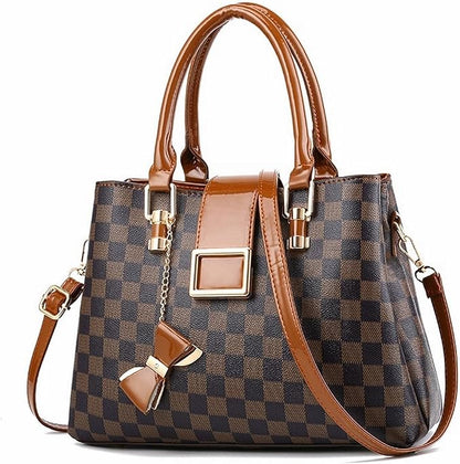 Women's Top-handle bags, Large Luxury handbag - TheComfortshop.co.ukHand BagTheComfortshop.co.ukTheComfortshop.co.ukBeige chequeredWomen's Top-handle bags, Large Luxury handbag